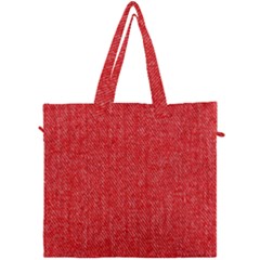 Red Denim Design  Canvas Travel Bag by ArtsyWishy