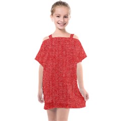 Red Denim Design  Kids  One Piece Chiffon Dress by ArtsyWishy