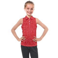 Red Denim Design  Kids  Sleeveless Polo Tee