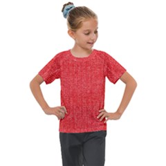 Red Denim Design  Kids  Mesh Piece Tee