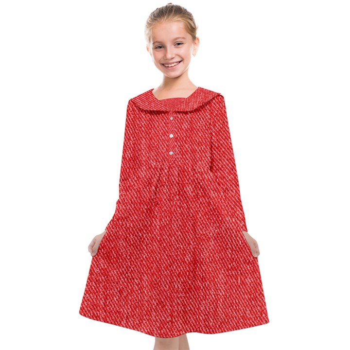 Red Denim Design  Kids  Midi Sailor Dress