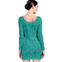 Green Denim Long Sleeve Bodycon Dress View2