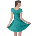 Green Denim Cap Sleeve Dress View2