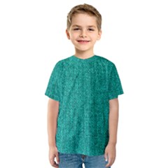 Green Denim Kids  Sport Mesh Tee