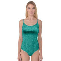 Green Denim Camisole Leotard 