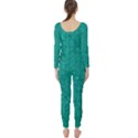 Green Denim Long Sleeve Catsuit View2