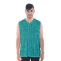 Green Denim Men s Basketball Tank Top View1