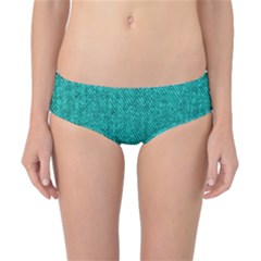 Green Denim Classic Bikini Bottoms