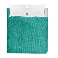 Green Denim Duvet Cover Double Side (Full/ Double Size)