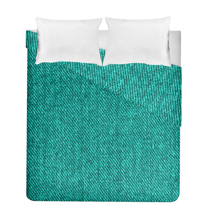 Green Denim Duvet Cover Double Side (Full/ Double Size)