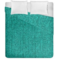 Green Denim Duvet Cover Double Side (California King Size)