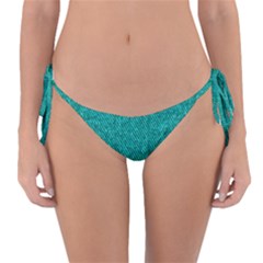 Green Denim Reversible Bikini Bottom