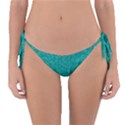 Green Denim Reversible Bikini Bottom View1