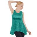 Green Denim Side Drop Tank Tunic View1