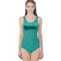 Green Denim One Piece Swimsuit View1