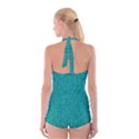 Green Denim Boyleg Halter Swimsuit  View2