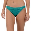 Green Denim Band Bikini Bottom View1