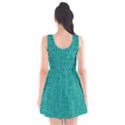 Green Denim Scoop Neck Skater Dress View2