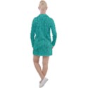 Green Denim Women s Long Sleeve Casual Dress View2