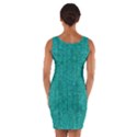 Green Denim Wrap Front Bodycon Dress View2