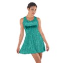 Green Denim Cotton Racerback Dress View1