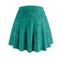 Green Denim Mini Flare Skirt View2