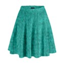 Green Denim High Waist Skirt View1