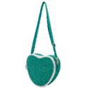 Green Denim Heart Shoulder Bag View1