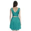 Green Denim Split Back Mini Dress  View2