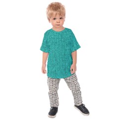 Green Denim Kids  Raglan Tee