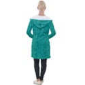 Green Denim Longline Hooded Cardigan View2