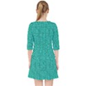 Green Denim Quarter Sleeve Pocket Dress View2