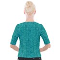 Green Denim Cropped Button Cardigan View2