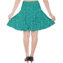 Green Denim Velvet High Waist Skirt View2