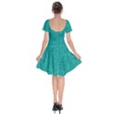 Green Denim Short Sleeve Bardot Dress View2