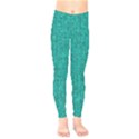 Green Denim Kids  Leggings View1