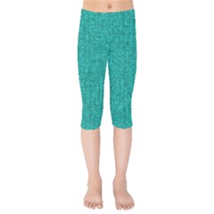 Green Denim Kids  Capri Leggings 