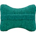 Green Denim Velour Seat Head Rest Cushion View2