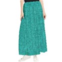 Green Denim Maxi Chiffon Skirt View1