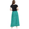 Green Denim Maxi Chiffon Skirt View2