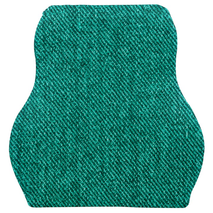 Green Denim Car Seat Velour Cushion 