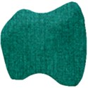 Green Denim Velour Head Support Cushion View4