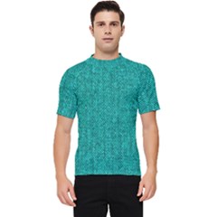 Green Denim Men s Short Sleeve Rash Guard