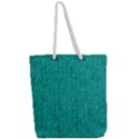 Green Denim Full Print Rope Handle Tote (Large) View2