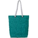 Green Denim Full Print Rope Handle Tote (Small) View1