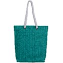 Green Denim Full Print Rope Handle Tote (Small) View2