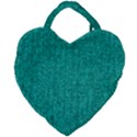 Green Denim Giant Heart Shaped Tote View1