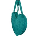 Green Denim Giant Heart Shaped Tote View3