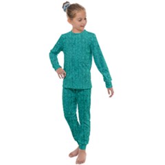 Green Denim Kids  Long Sleeve Set 