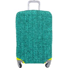 Green Denim Luggage Cover (Large)